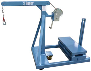 Engineered Portable Davit Crane by Ruger