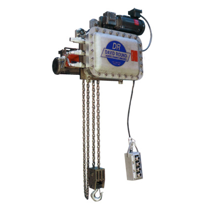Explosion proof chain hoist for extreme environments