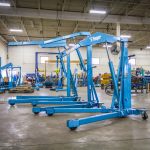 Floor Cranes – Foldable Hydraulic Shop Crane