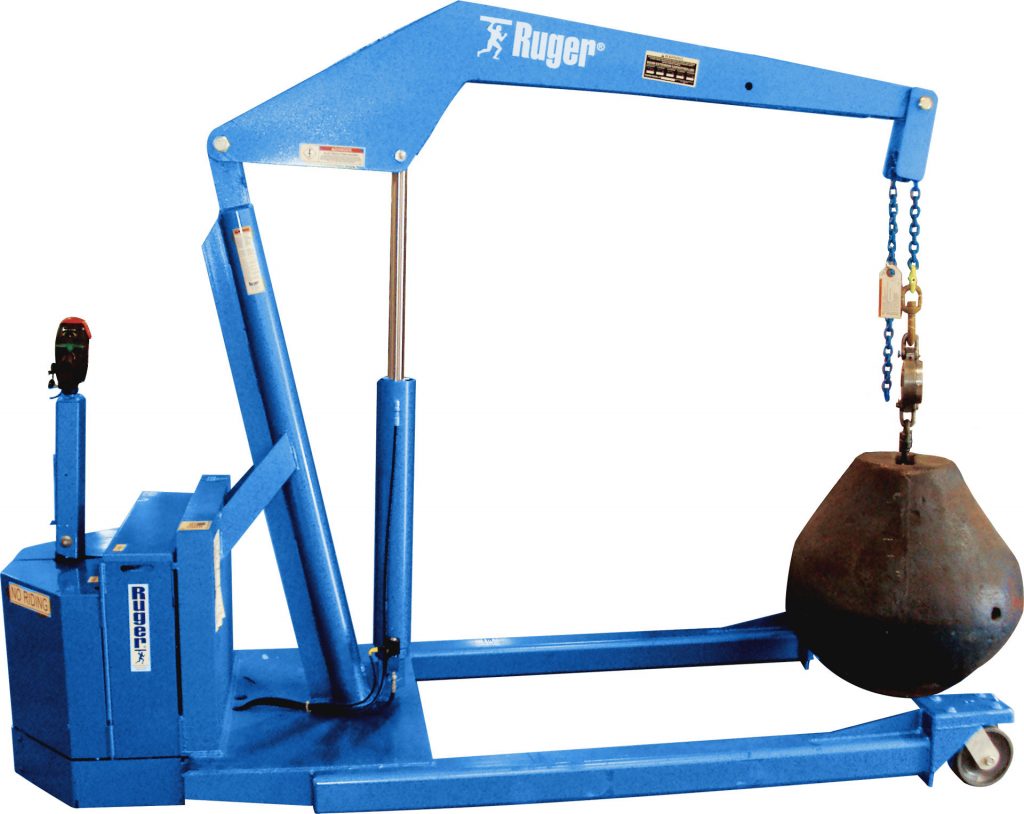 Ruger Standard Straddle Floor Crane, Powered
