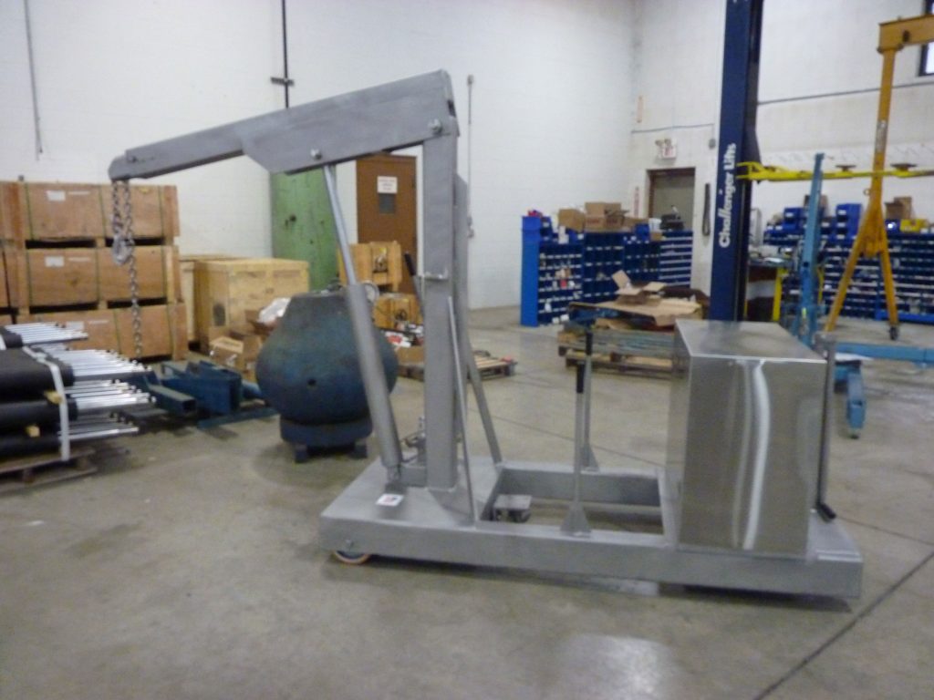 Counterbalanced Floor Crane of Stainless Steel by Ruger Industries
