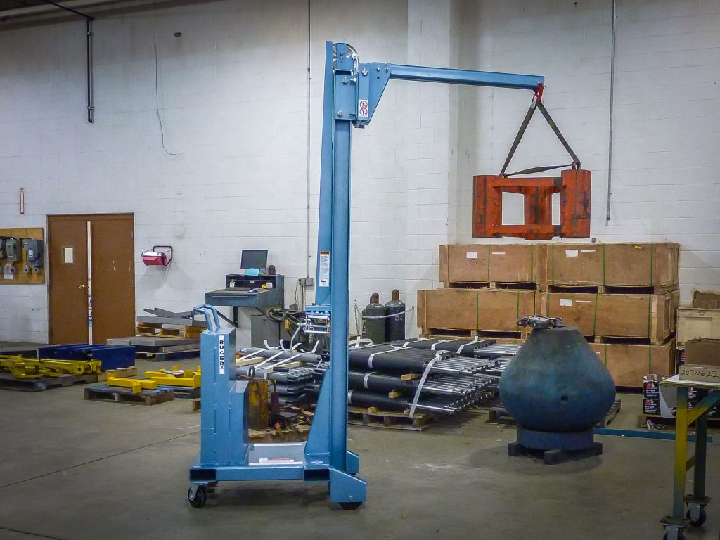 Counterbalance Vertical Lift Floor Crane by Ruger